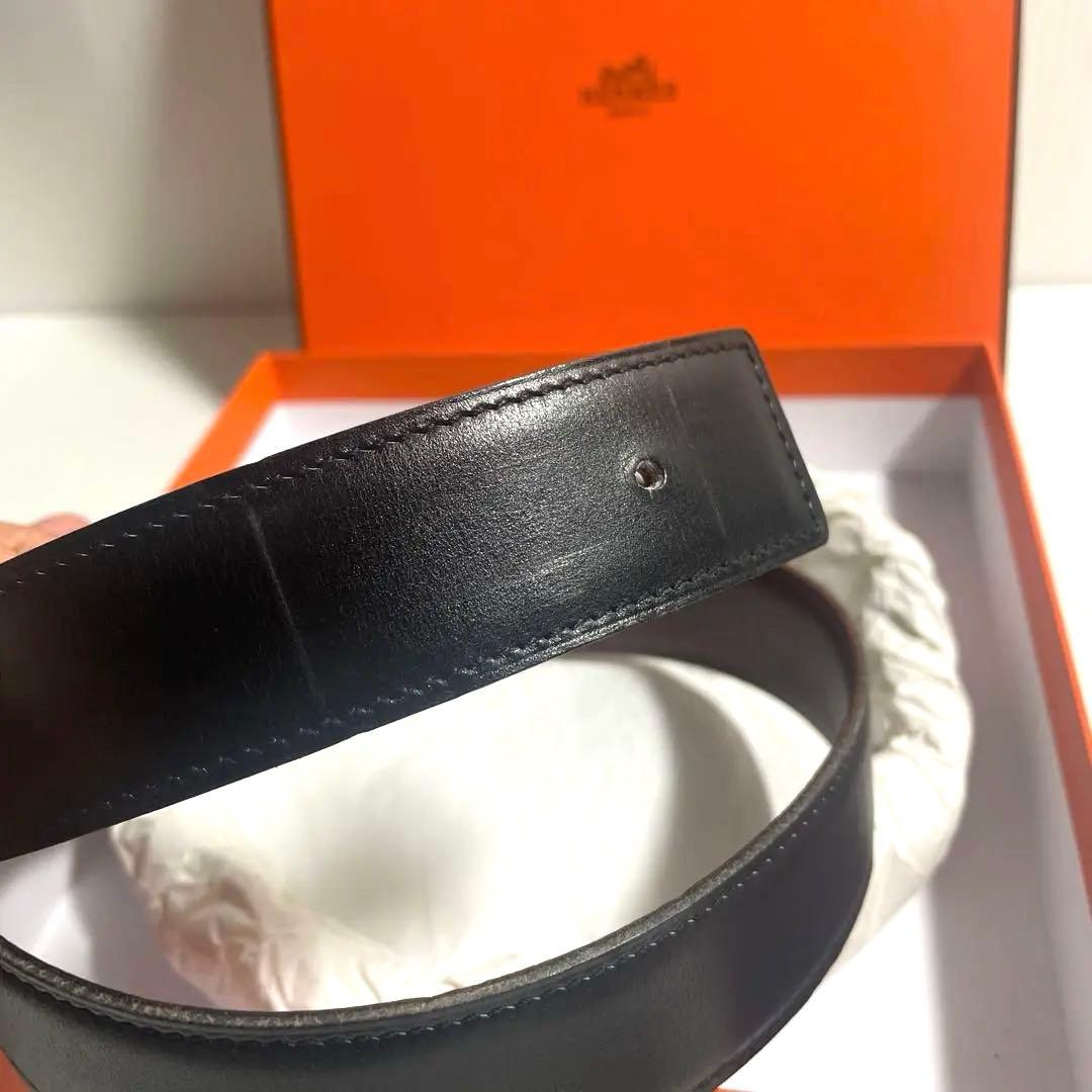 エルメス HERMES　ベルト ブラック　ブラウン 箱付き