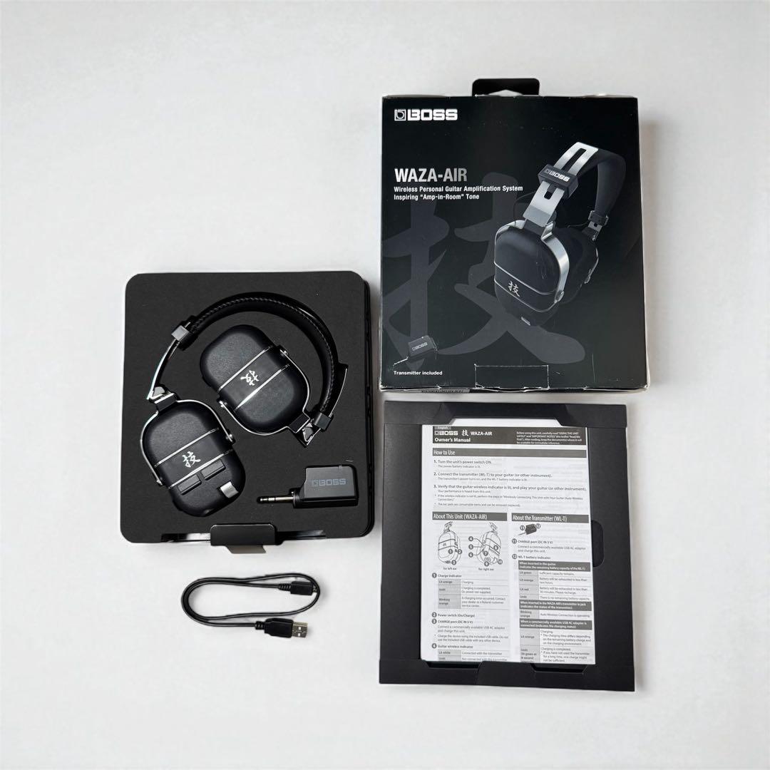 美品 BOSS WAZA-AIR ワイヤレスヘッドホン 技 付属品完備