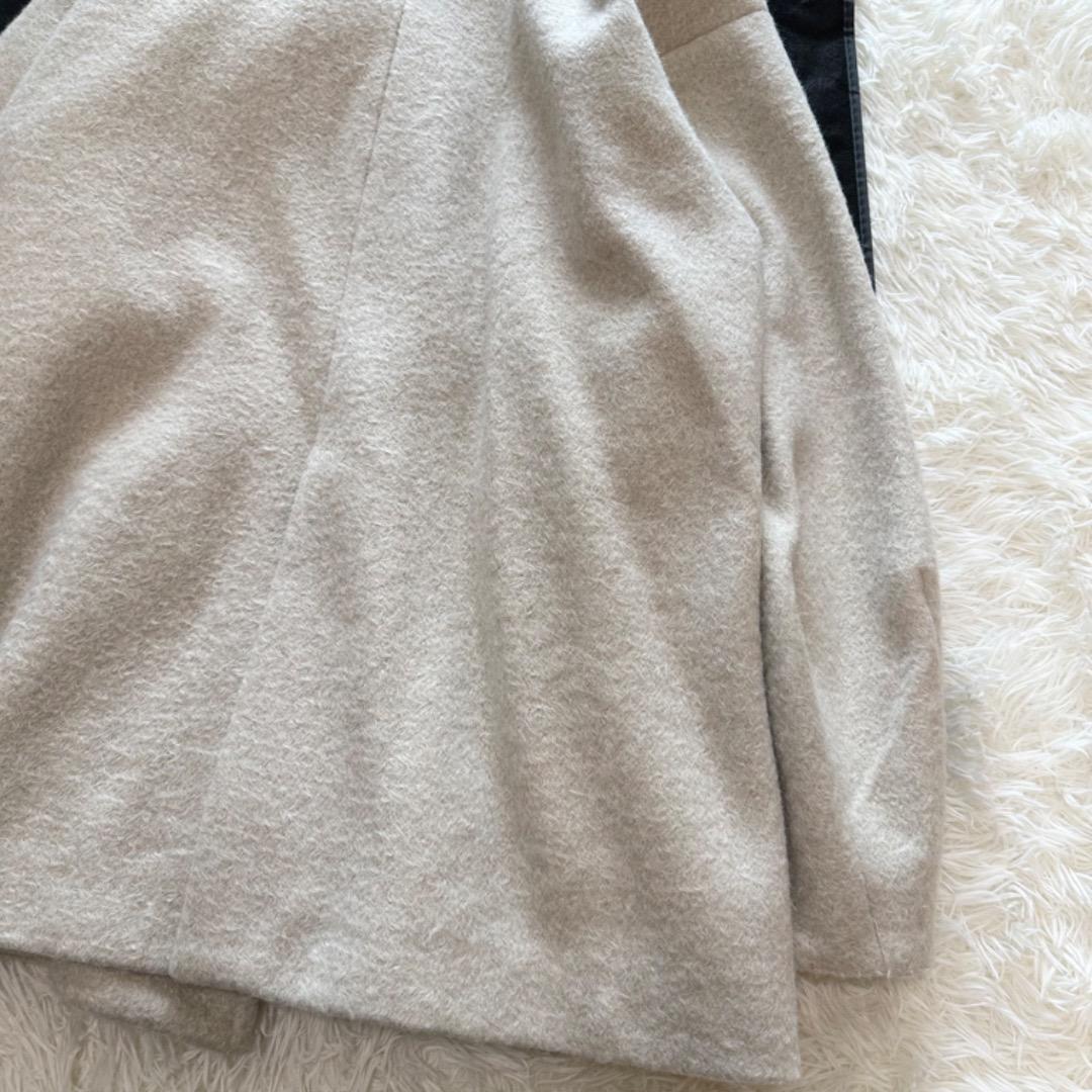 mystic シャギーミドルコートアイボリー サイズ2