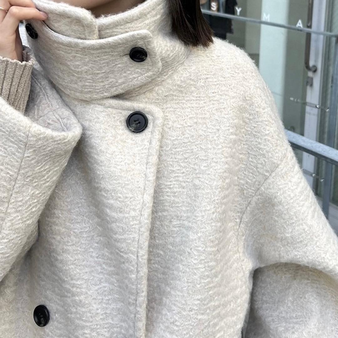 mystic シャギーミドルコートアイボリー サイズ2