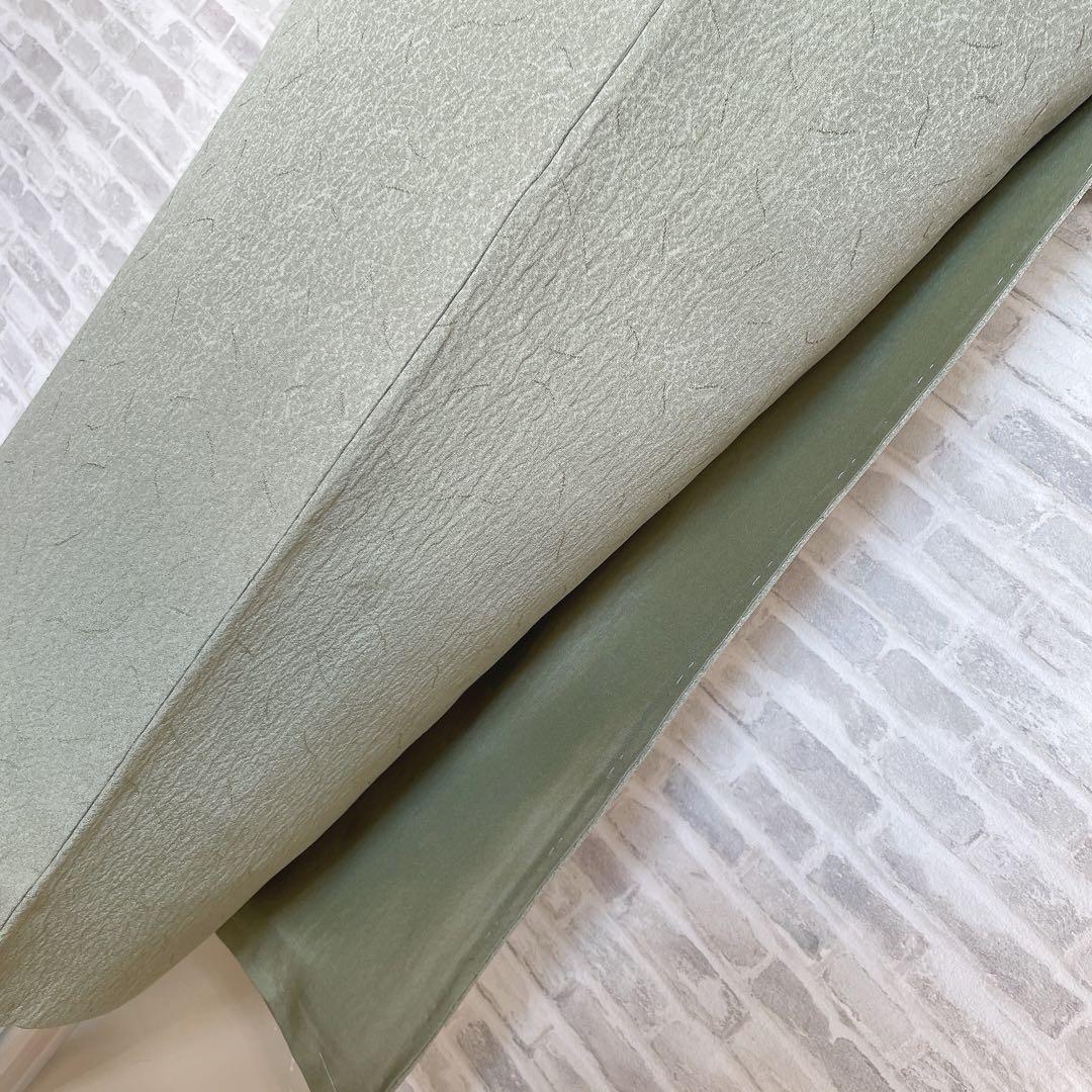 色無地　フルセット　小紋　躾糸付き　地紋　シンプル　礼装　カジュアル　着物　P4