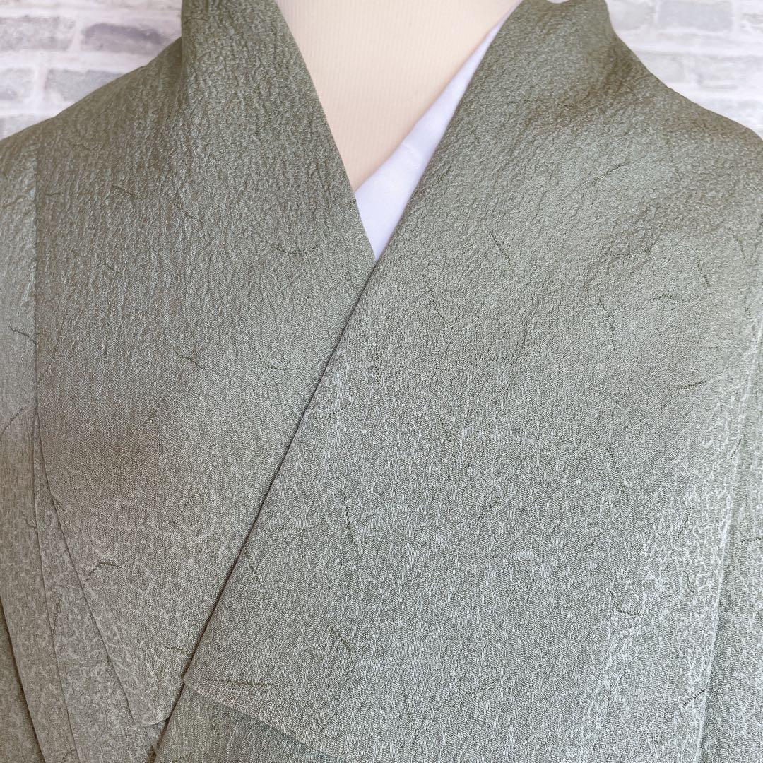 色無地　フルセット　小紋　躾糸付き　地紋　シンプル　礼装　カジュアル　着物　P4