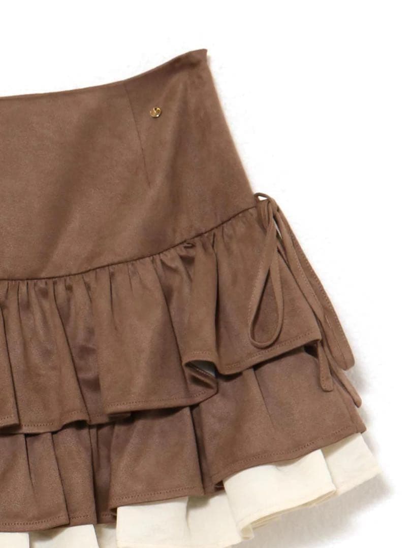 【大人気】mel gather skirt brown andmary