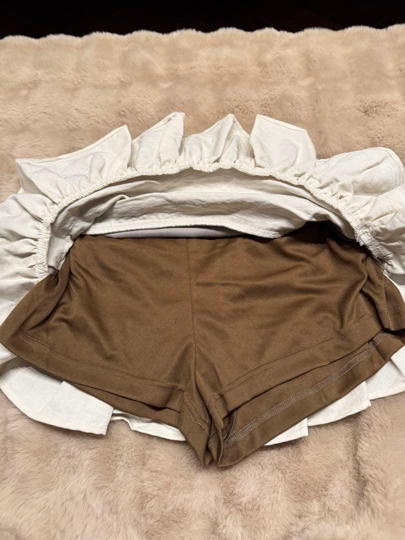 【大人気】mel gather skirt brown andmary