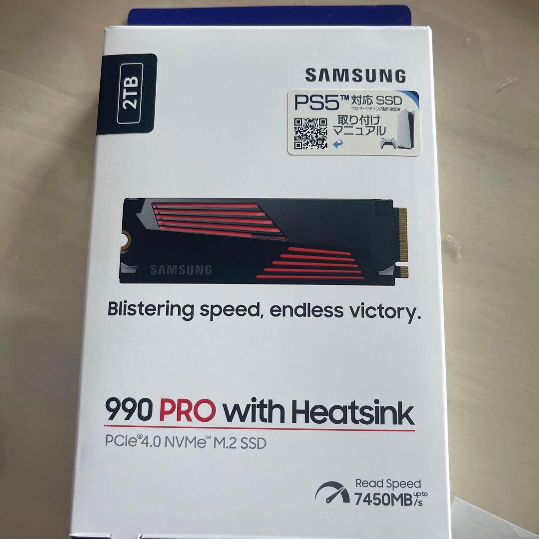 メモリー Samsung 990 PRO with Heatsink 2TB