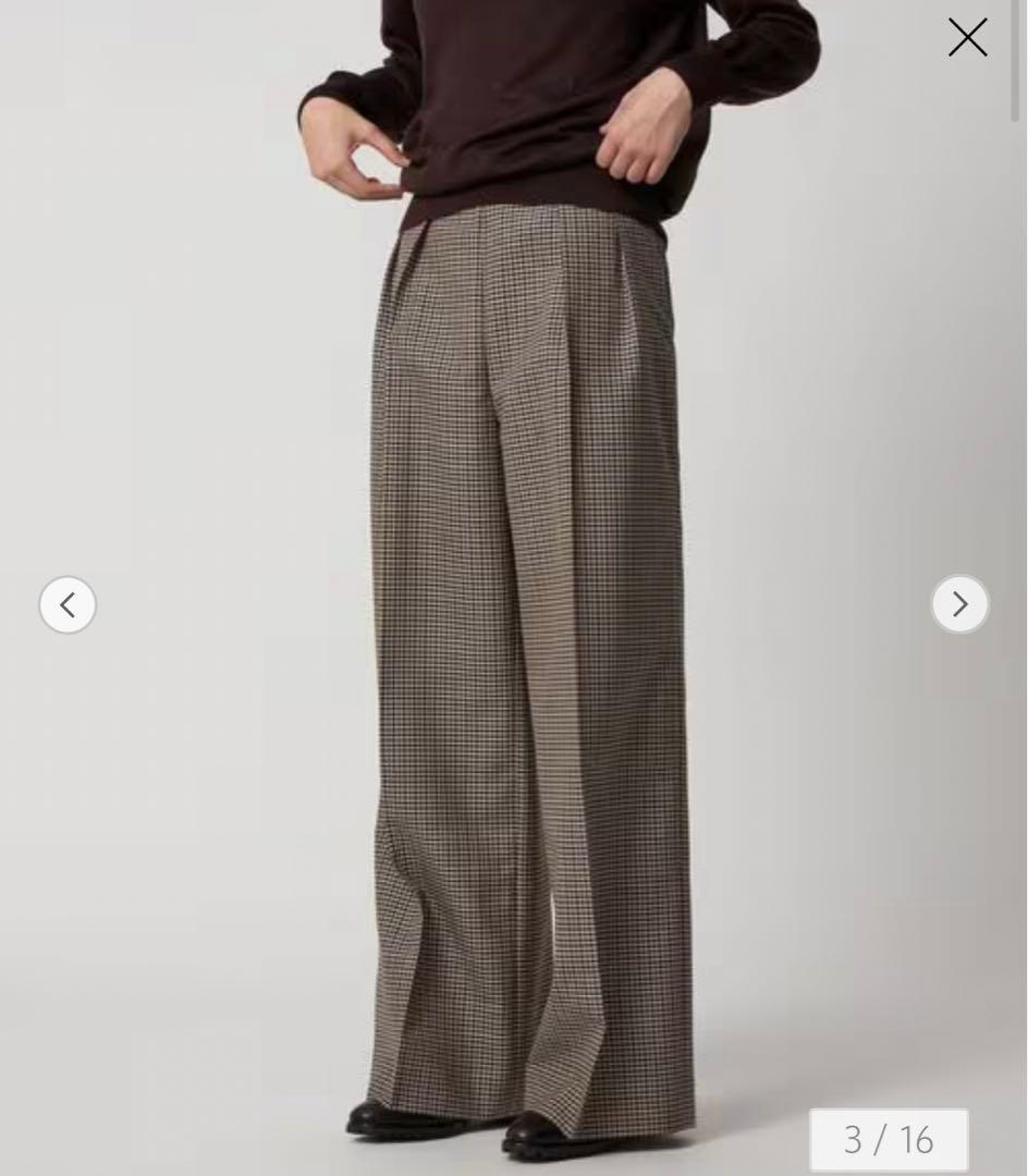Drawer FALL1 ウールモヘヤチェックパンツ