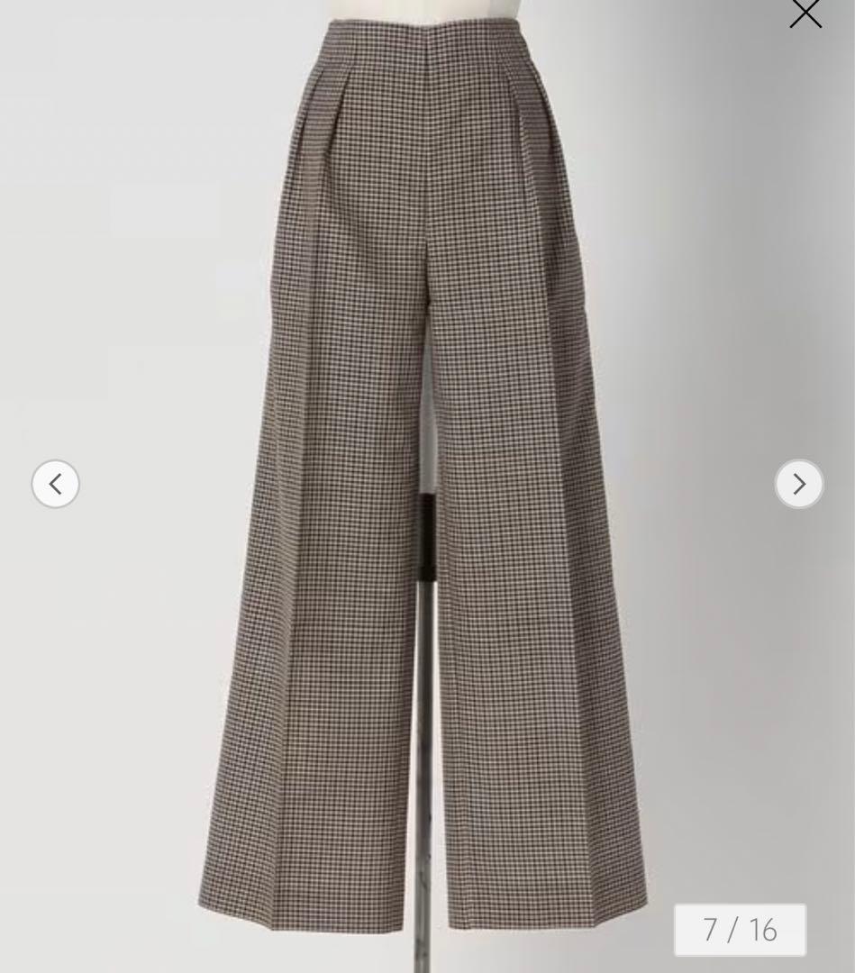 Drawer FALL1 ウールモヘヤチェックパンツ