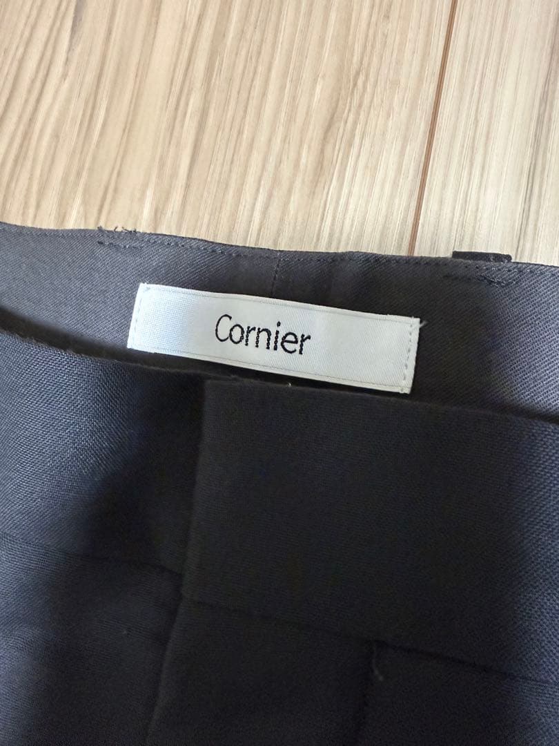 パンツ Cornier Super130's WORSTED WOOL SLACKS
