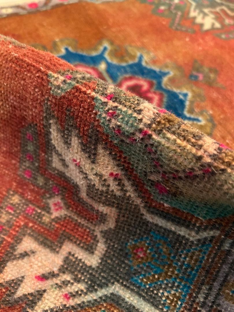 トライバルラグ・トルコヴィンテージラグ・ウール約56×120cm