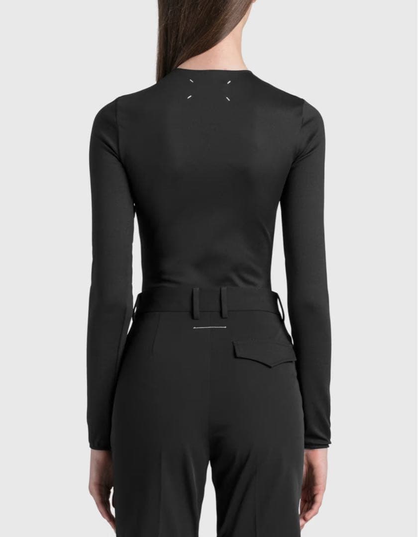 値下げ　Maison Margiela 長袖　トップス　ボディスーツ　ブラック