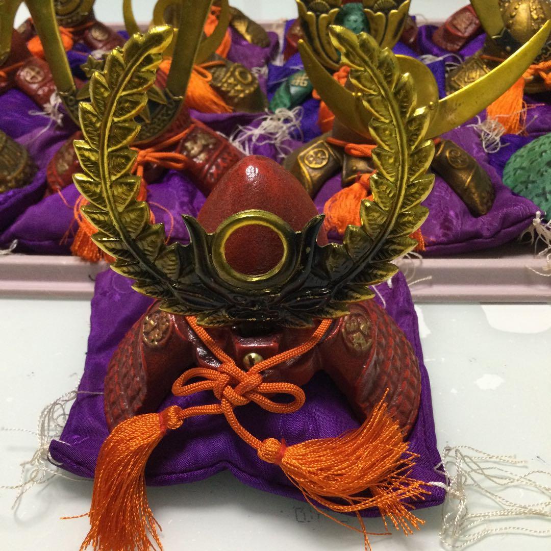 兜　置物　飾り　戦国武将兜13点