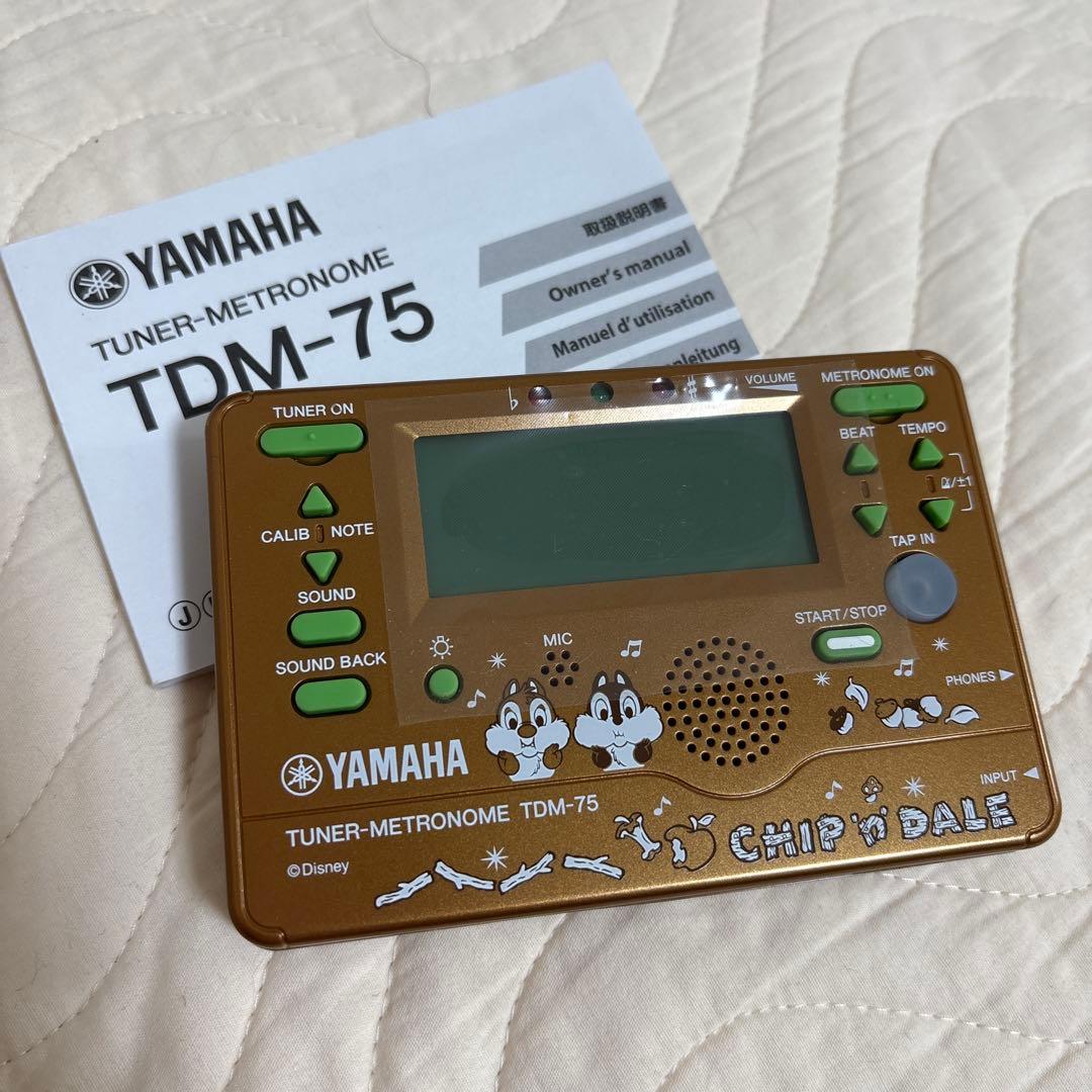 【極美品】YAMAHA チューナーメトロノーム TDM-75 チップとデール