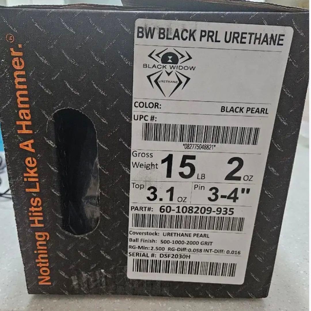 日本未発売 新品 ブラックウィドウ ブラックパールウレタン 15ポンド2オンス
