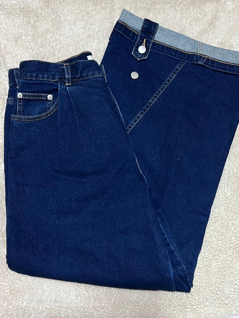 GU×rokh デニムブルゾンとパンツ　セット