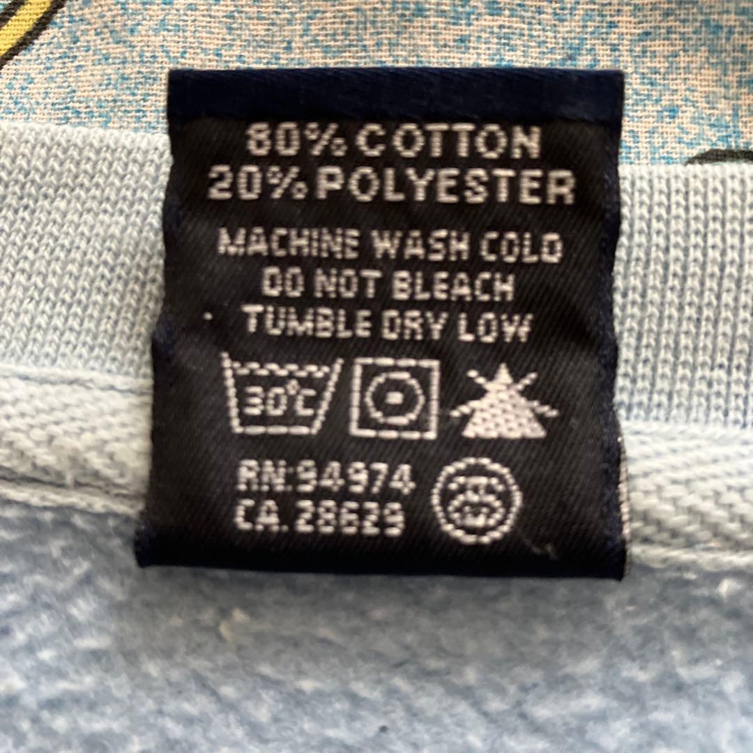 USA製　old stussy スウェット　トレーナー　レアカラー　スカイブルー