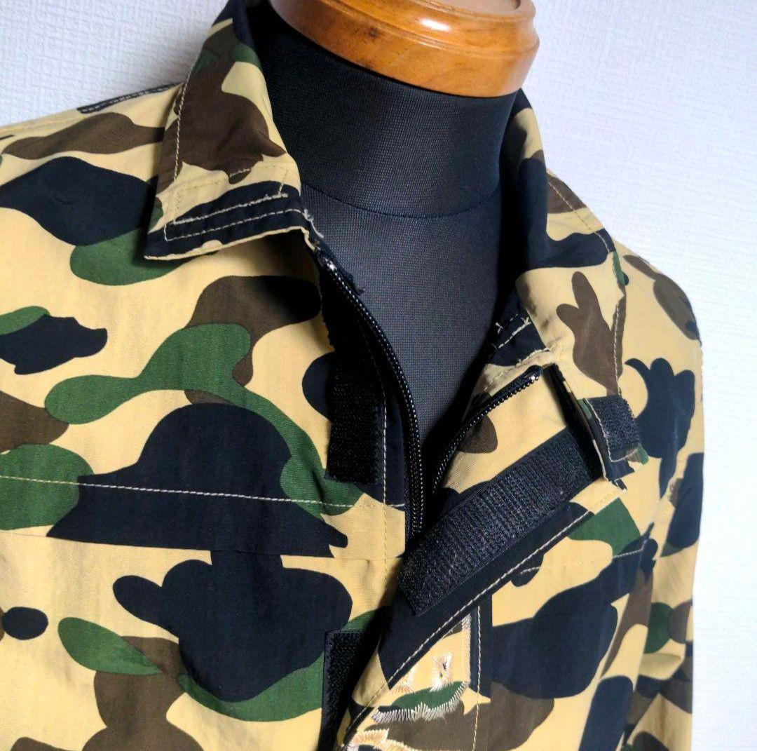 cw8 A BATHING APE ナイロンジャケット カモフラ 総柄 メンズS