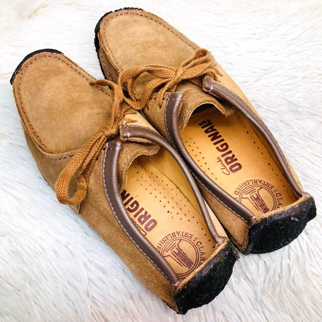 【極美品】Clarks UK4.5クラークス ナタリー ライトブラウン ワラビー