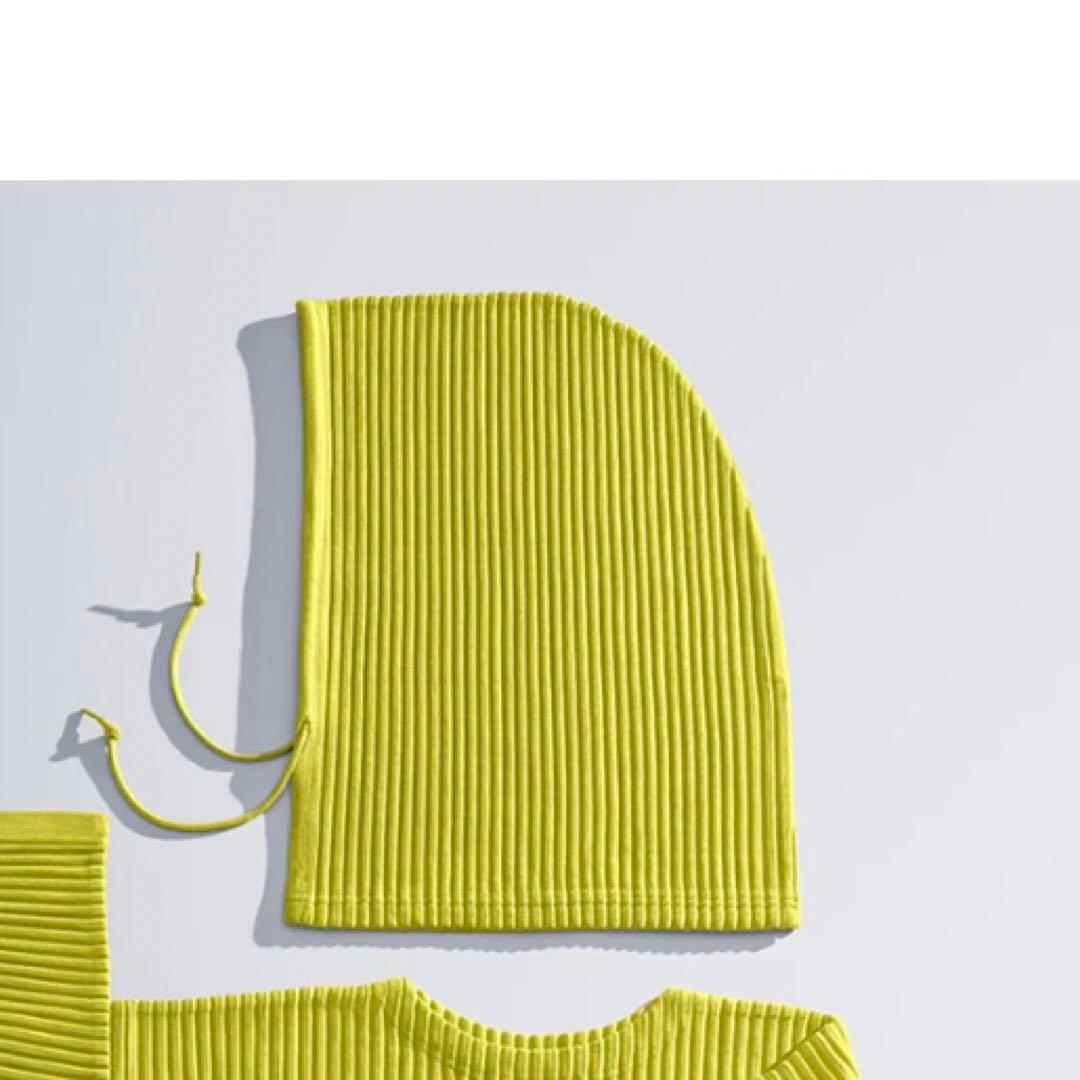 me issey miyake プリーツフード 付けフード 帽子 バラクラバ