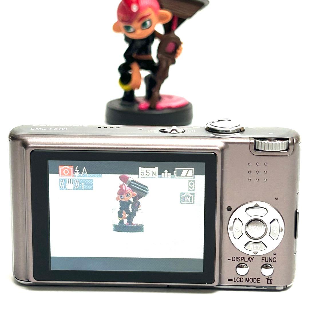 美品【デジカメ】LUMIX DMC-FX30 コンデジ パナソニック ブラウン