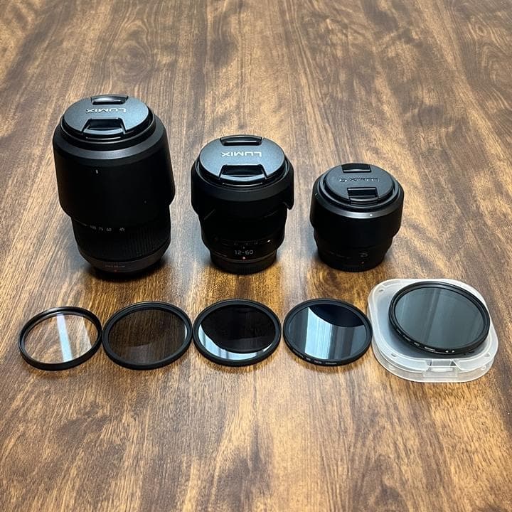 Panasonic LUMIX ミラーレス一眼GH5 レンズ3本 フラッシュ付き