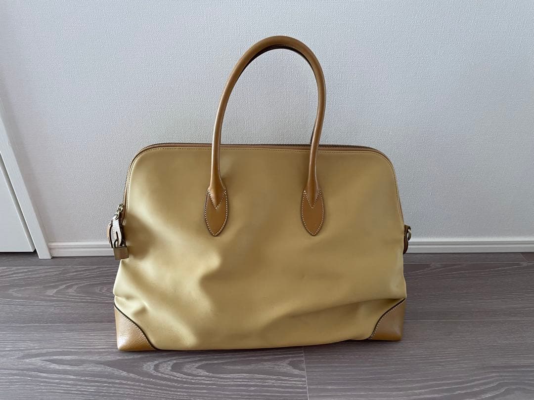 OLD ENGLAND ベージュ ビジネスバッグ