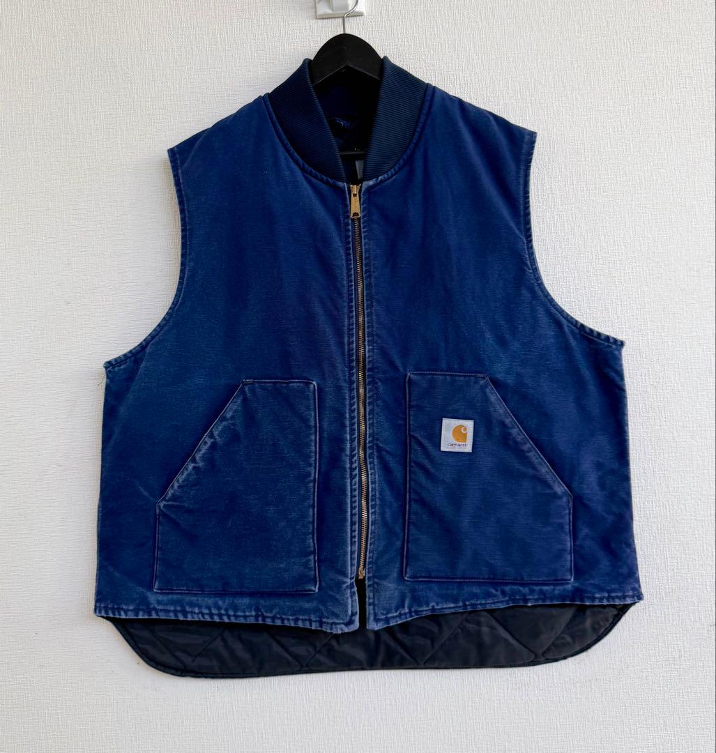 超超スペシャル 80s 星タグ ヴィンテージ カーハート ベスト XXL ブルー