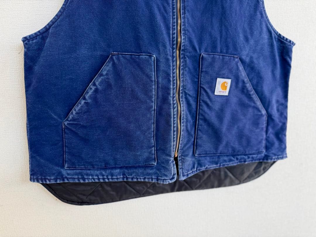 超超スペシャル 80s 星タグ ヴィンテージ カーハート ベスト XXL ブルー