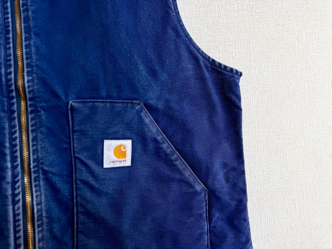 超超スペシャル 80s 星タグ ヴィンテージ カーハート ベスト XXL ブルー