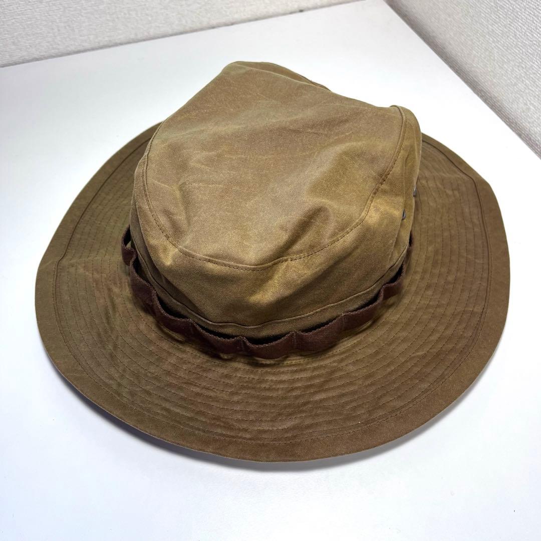 新品RRL ダブルアールエル オイルクロス バケットハット サファリsize L