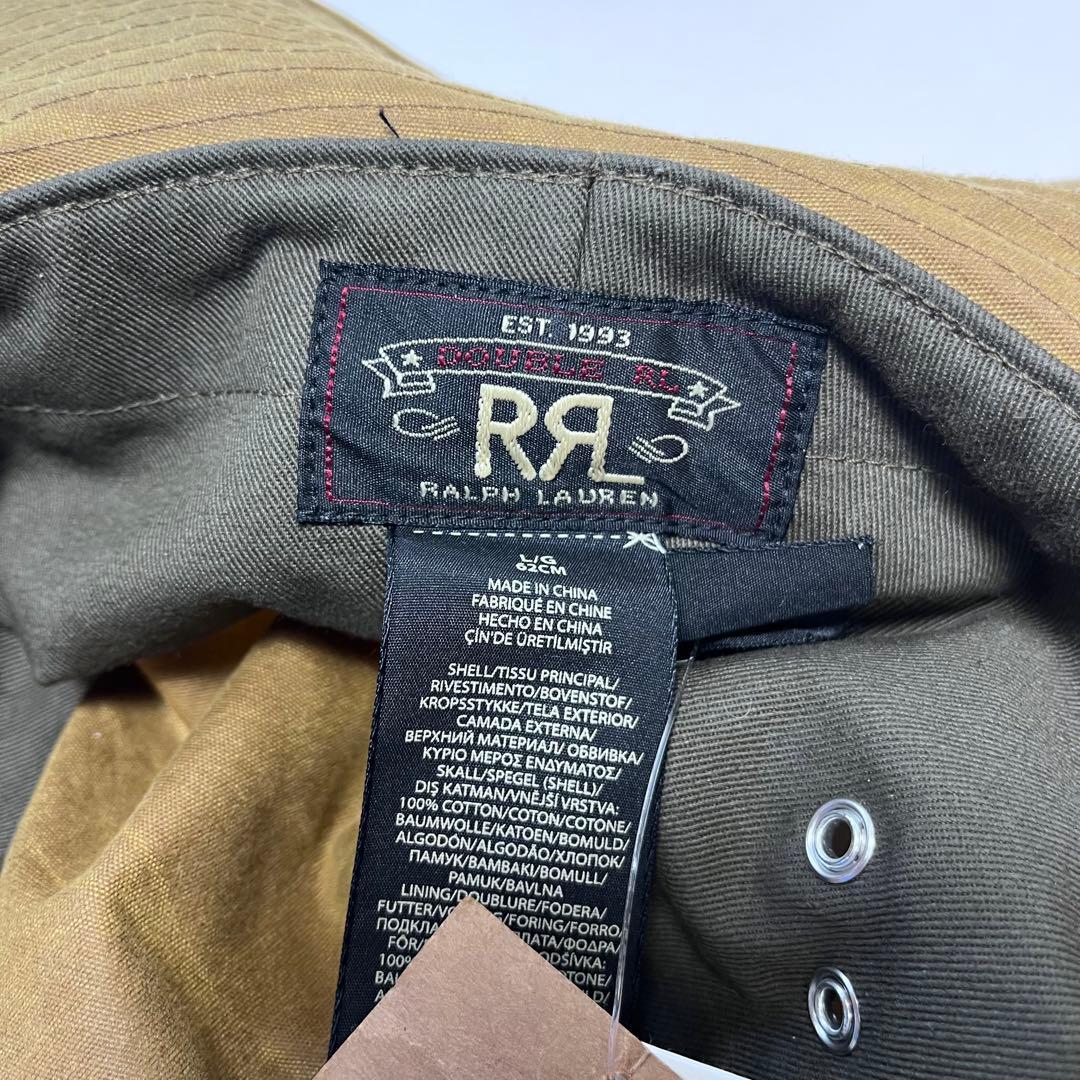 新品RRL ダブルアールエル オイルクロス バケットハット サファリsize L