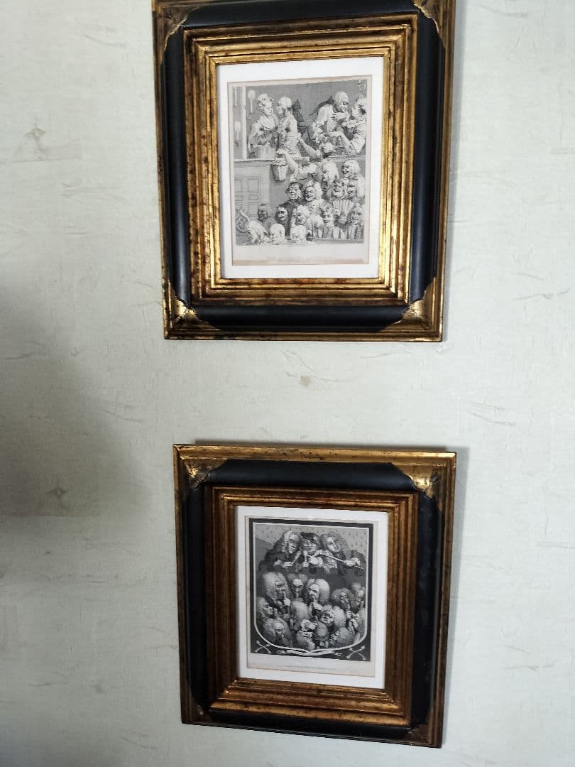 イギリスアンティークホガースの版画