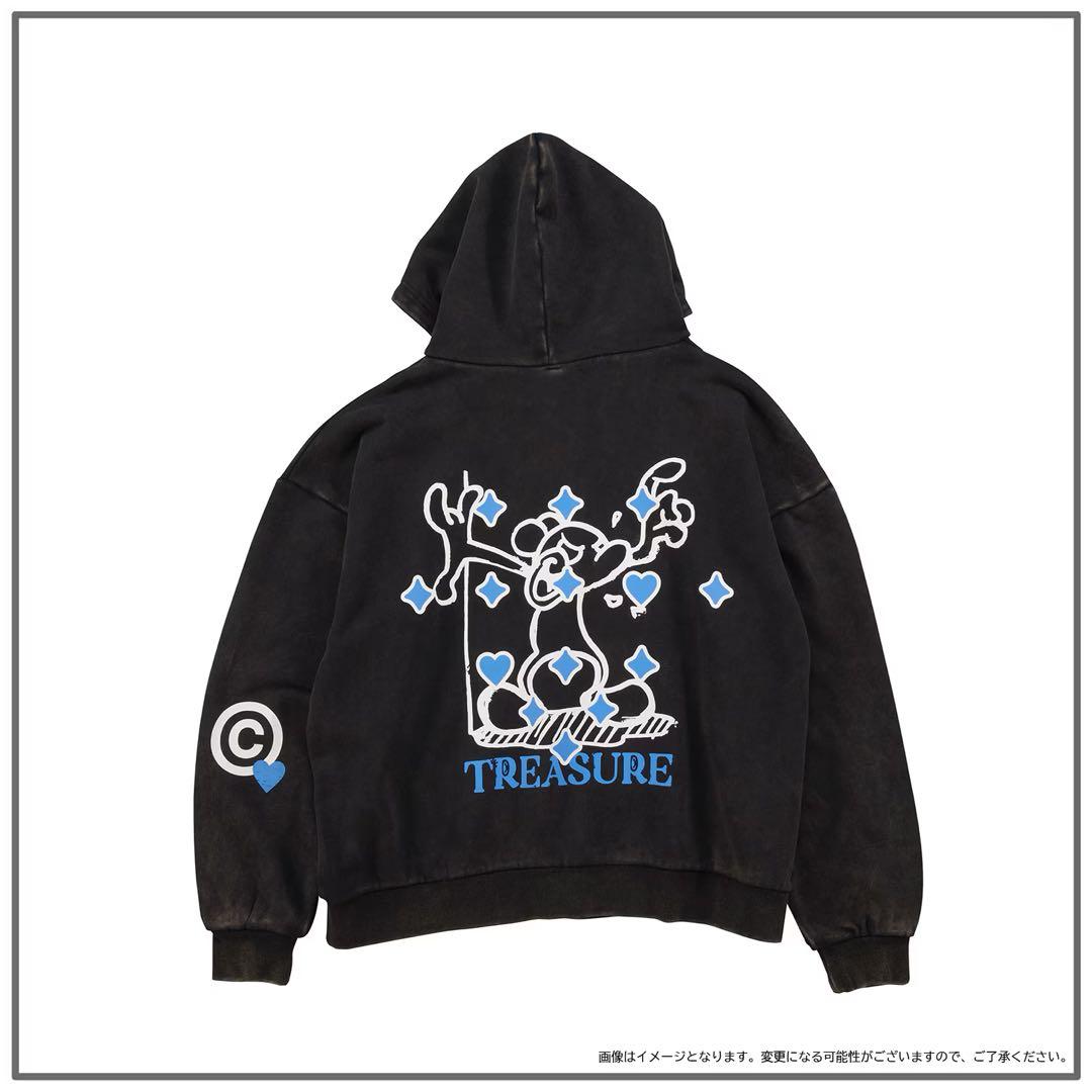 TREASURE ジップアップ フーディ