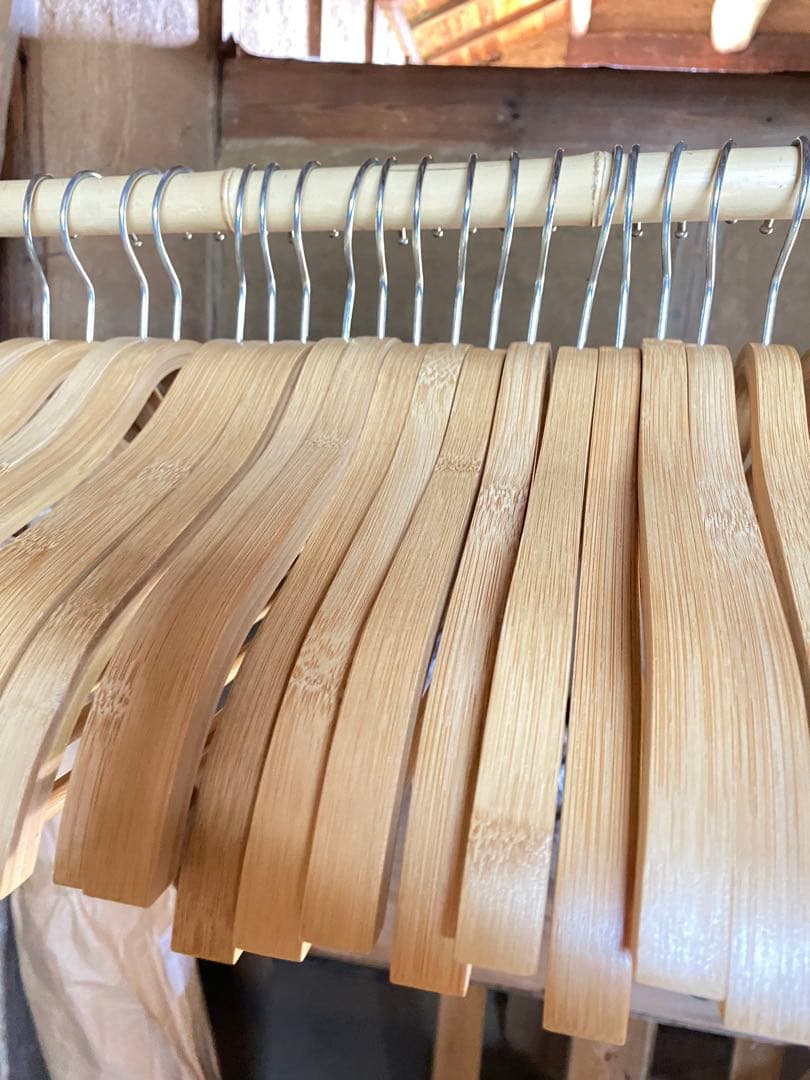 IKEA(イケア) TJENARE ティエナレ41本まとめ売り　洋服ハンガー　竹