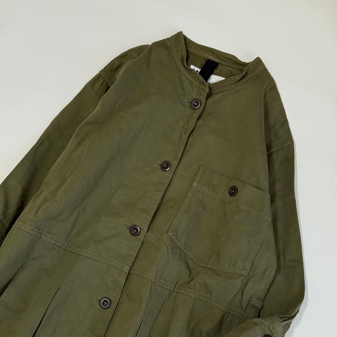 MHL. COTTON TWILL ワンピース バンドカラー　近年モデル