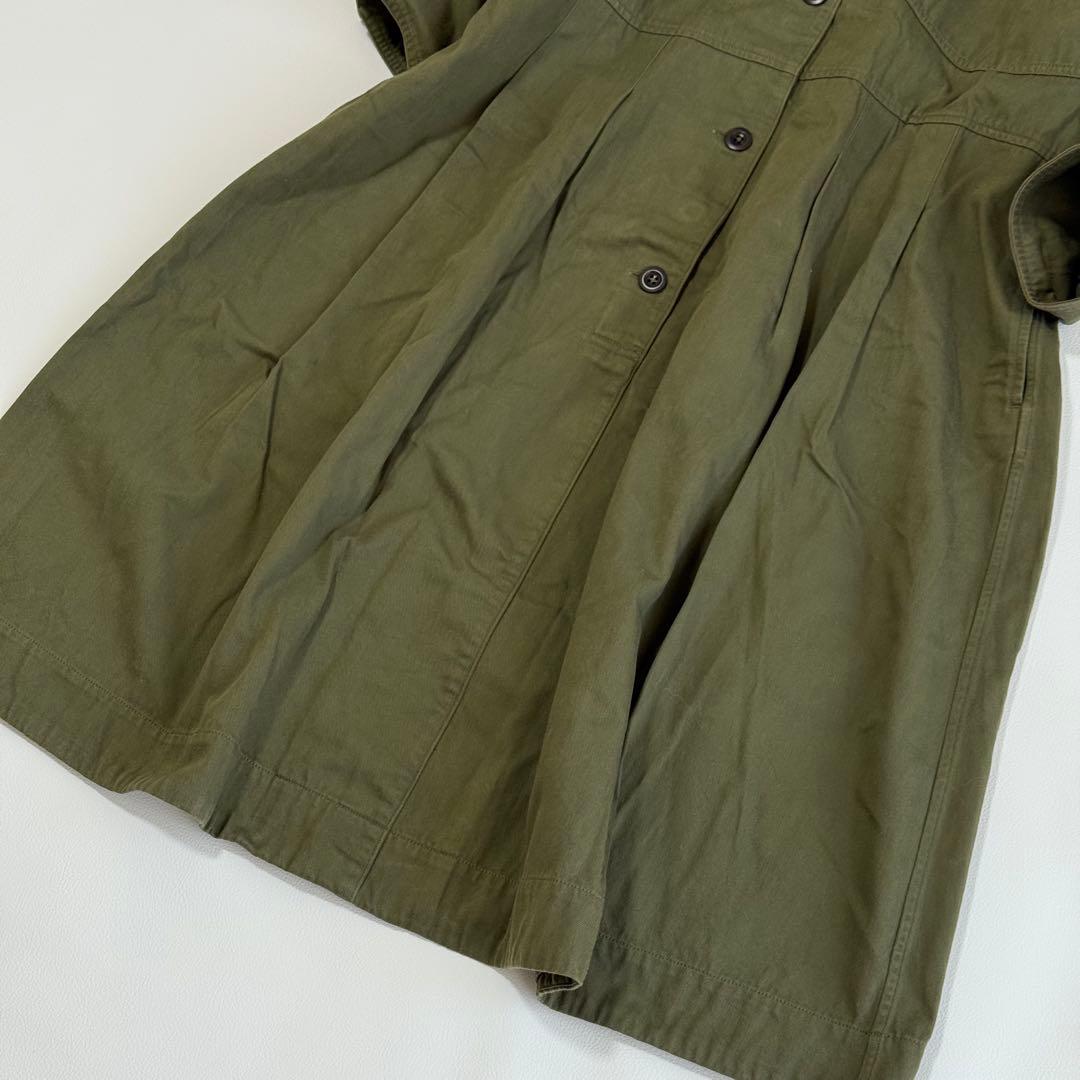 MHL. COTTON TWILL ワンピース バンドカラー　近年モデル