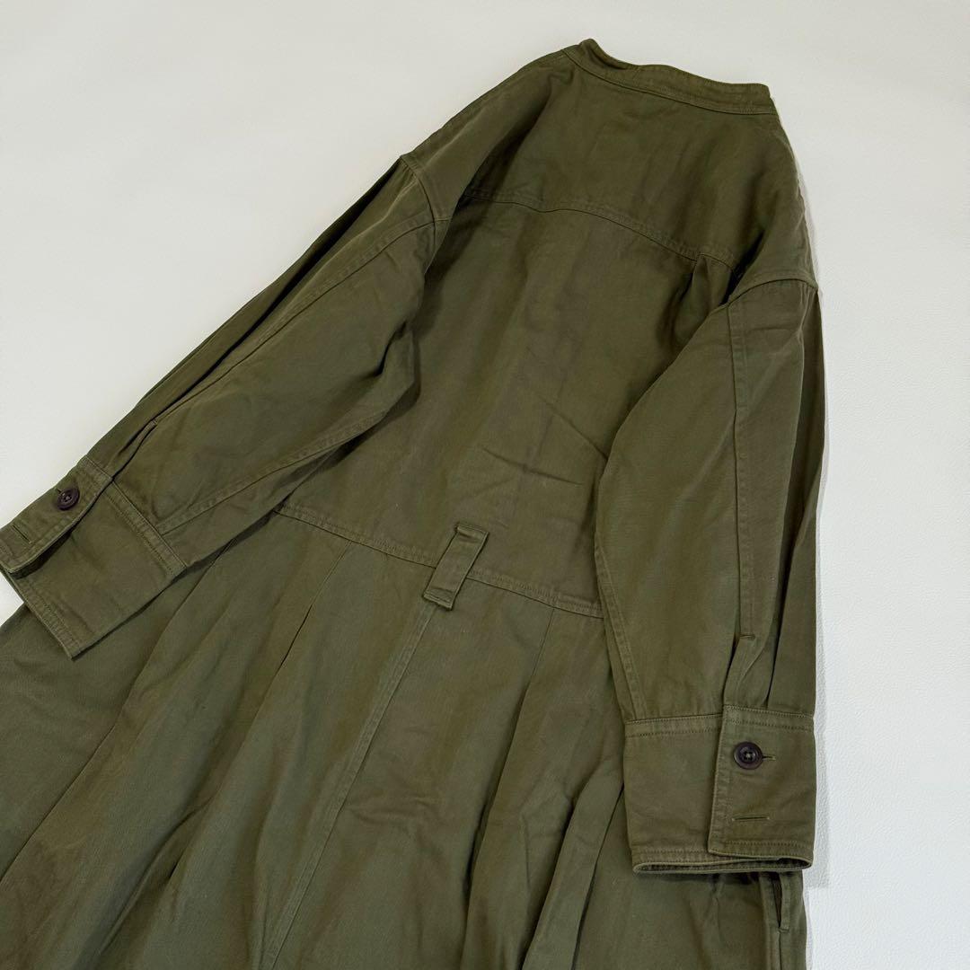 MHL. COTTON TWILL ワンピース バンドカラー　近年モデル