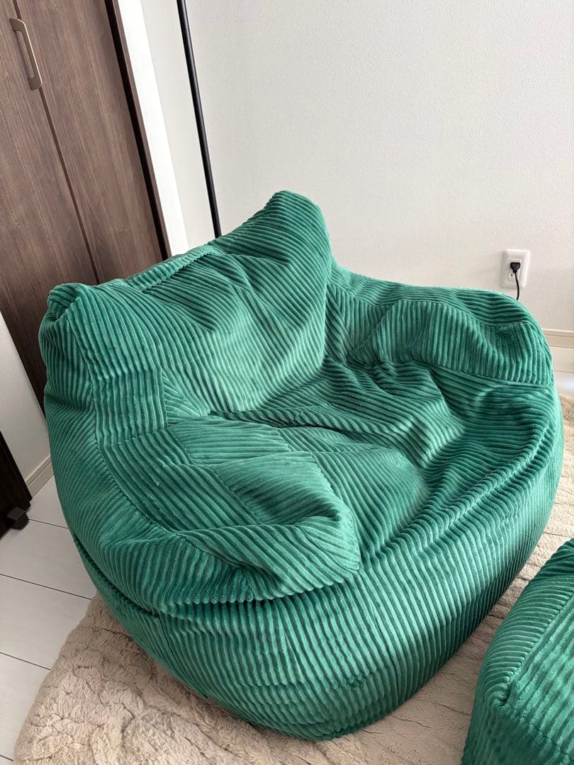 Loosy 一人掛けビーズソファ　green