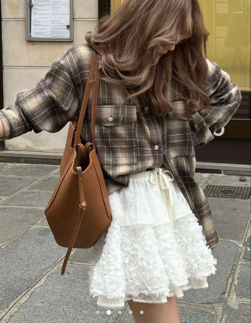 スカート THE TOE/mayfair lace skirt(white)