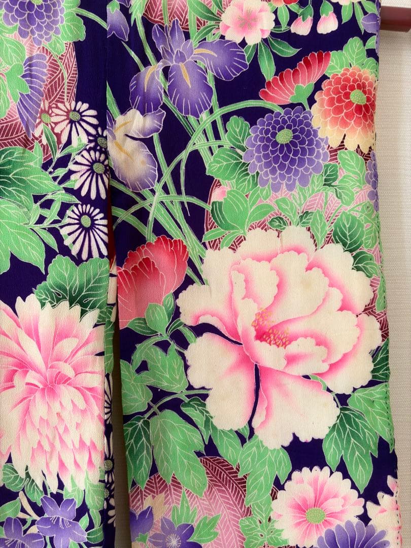 専用　アンティーク　錦紗　子供錦紗　綿入り