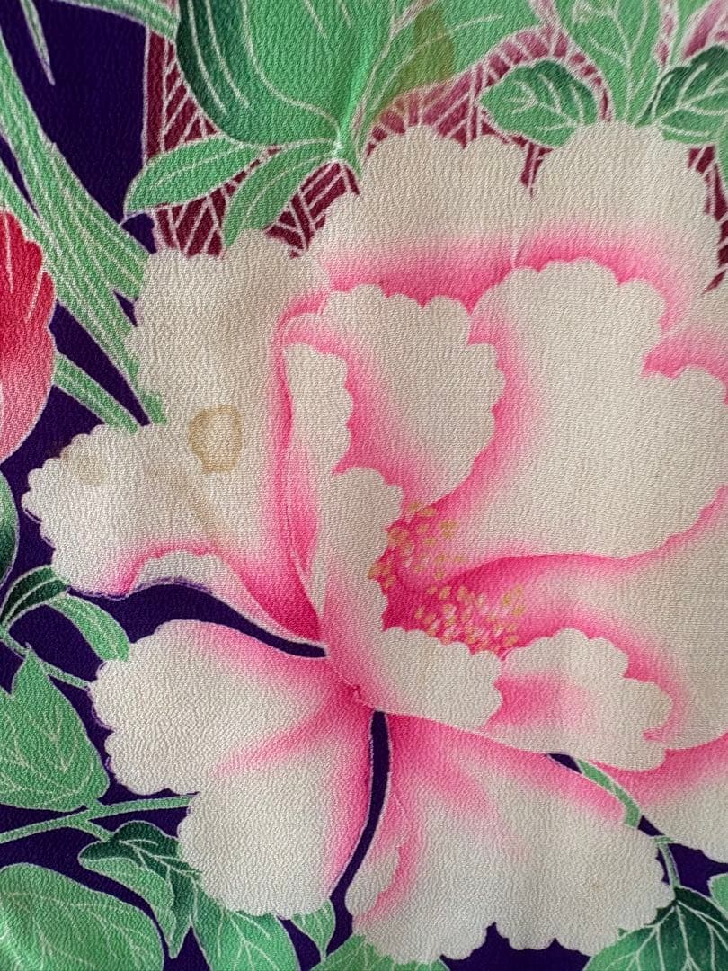 専用　アンティーク　錦紗　子供錦紗　綿入り