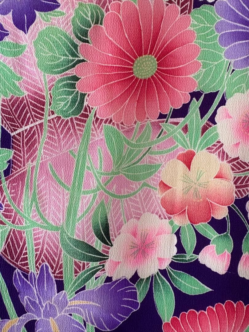 専用　アンティーク　錦紗　子供錦紗　綿入り