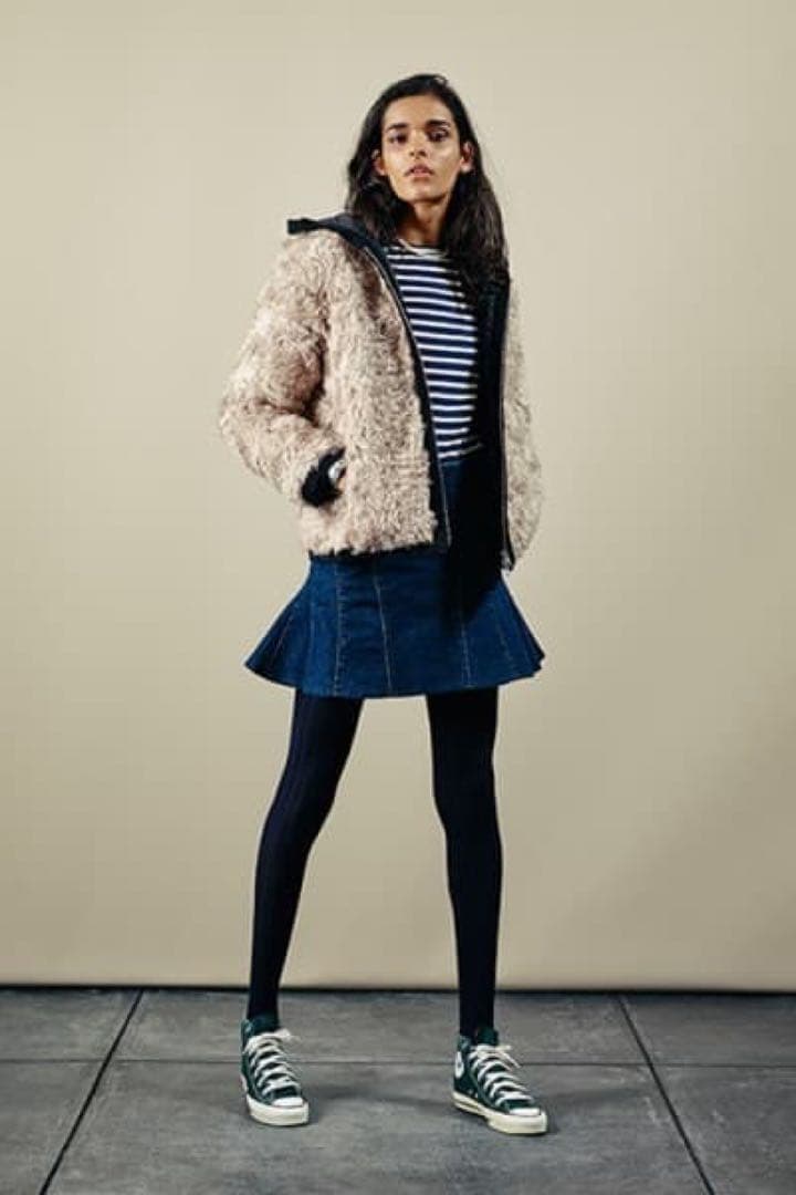 THE SHINZONE ザシンゾーン ファー パーカー モヘヤ キルティング