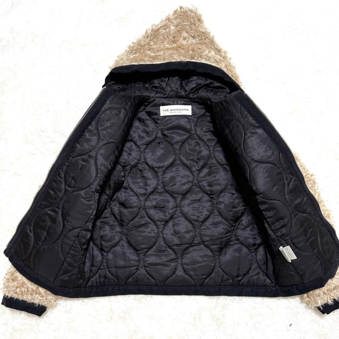 THE SHINZONE ザシンゾーン ファー パーカー モヘヤ キルティング