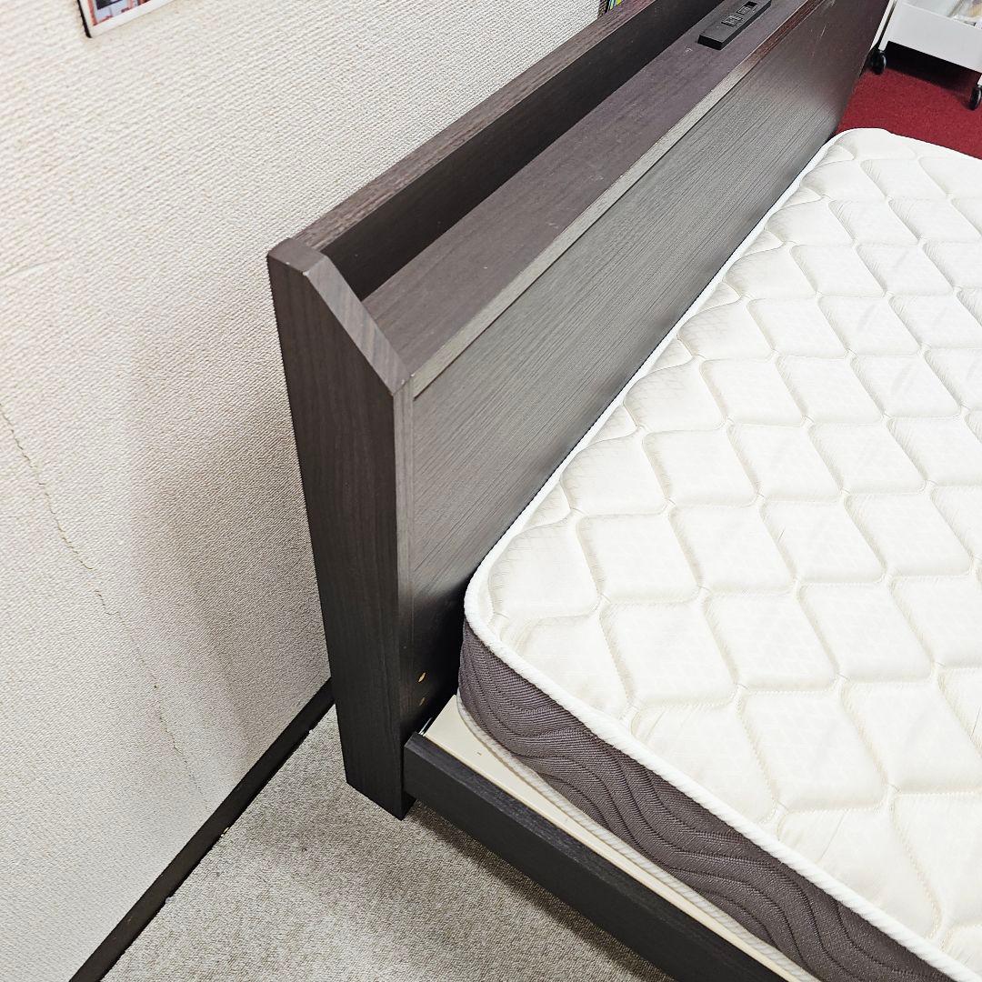セミダブルベッド+マットレス semi-double 東京23区への無料配送