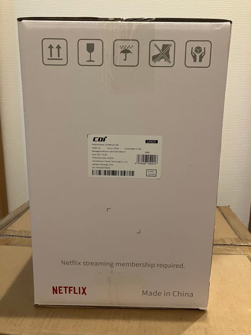 ★新品未開封★ COI UNO5 プロジェクター Netflix認定 ホワイト