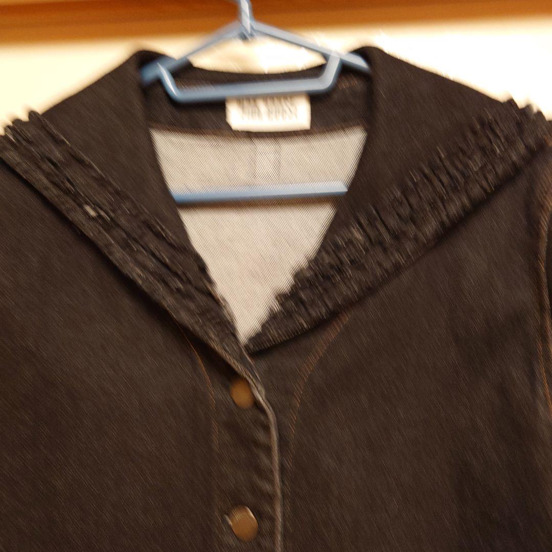 PINK HOUSE ウサギ刺繍 デニムジャケット　黒