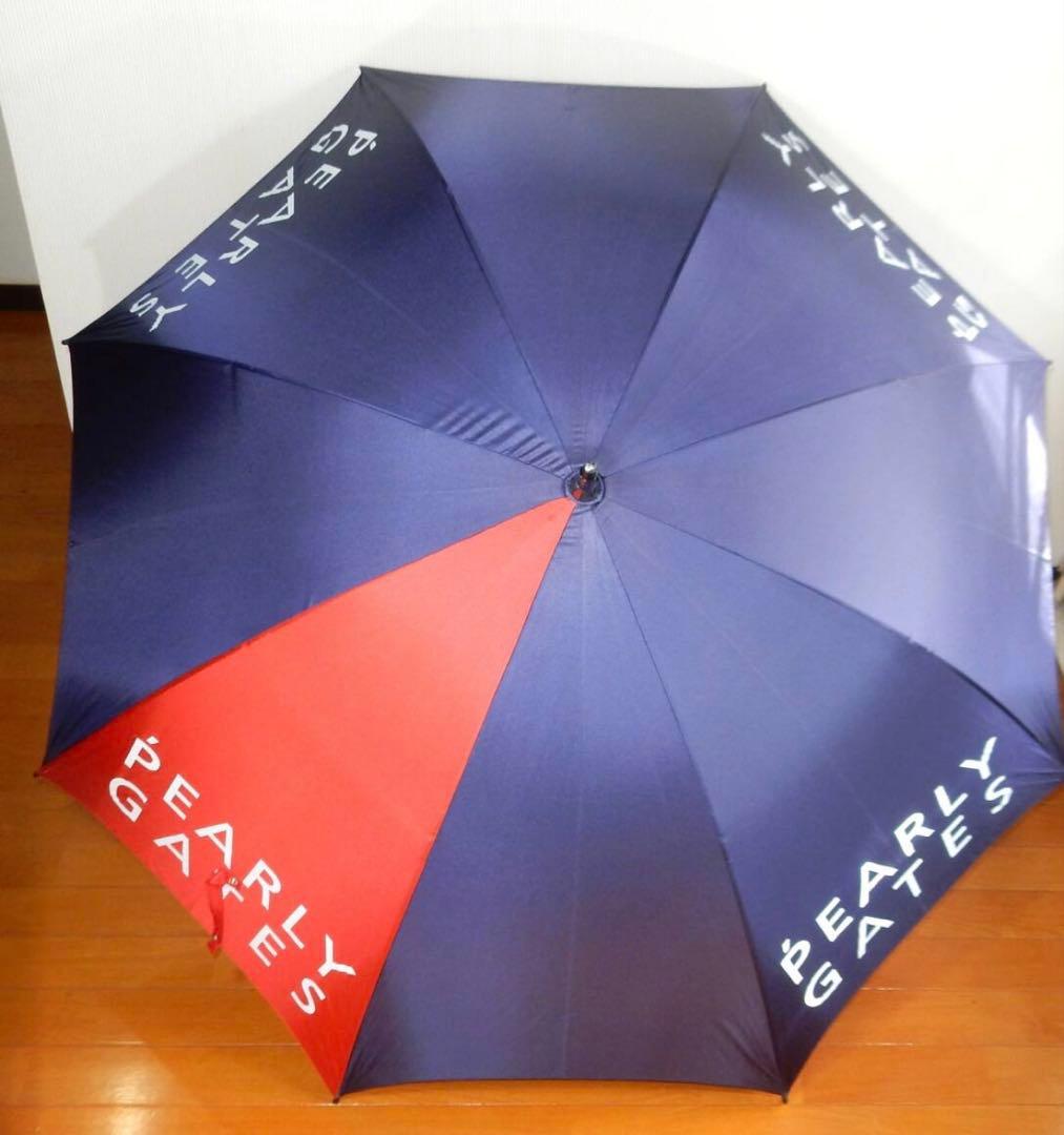 PEARLY GATES ゴルフ用傘 ネイビー &レッド　ケース付き良品