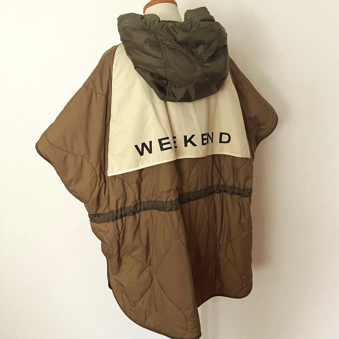 新品未使用maxmaraweekendエジェモネリバーシブルキャンバスケープ42