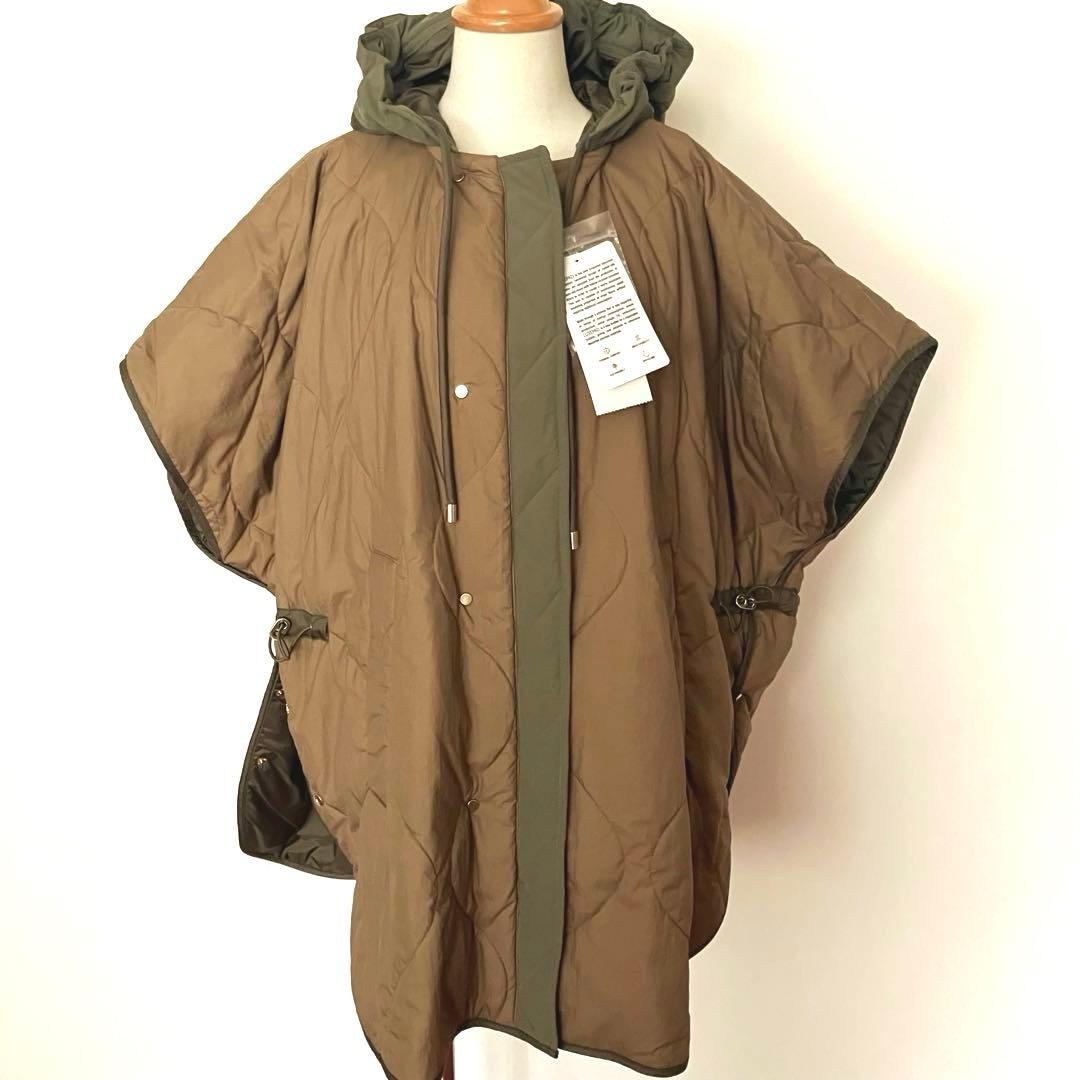 新品未使用maxmaraweekendエジェモネリバーシブルキャンバスケープ42