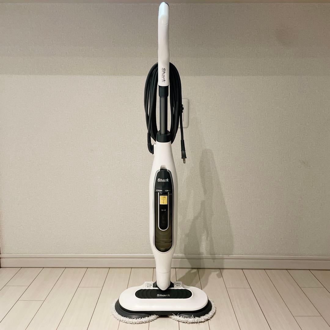 シャーク STEAM & SCRUB S7001JWH 回転スチームモップ
